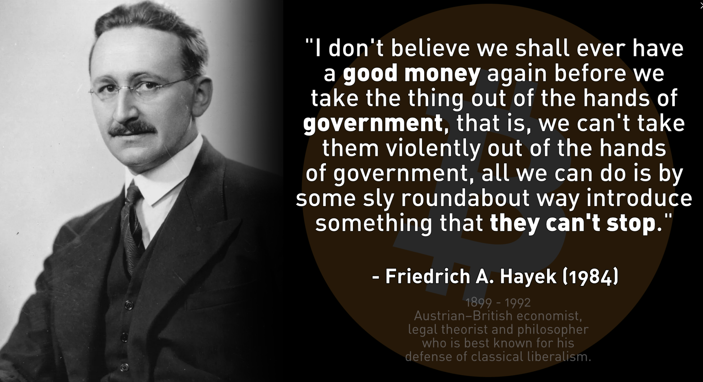 Friedrich A. Hayek Quote
